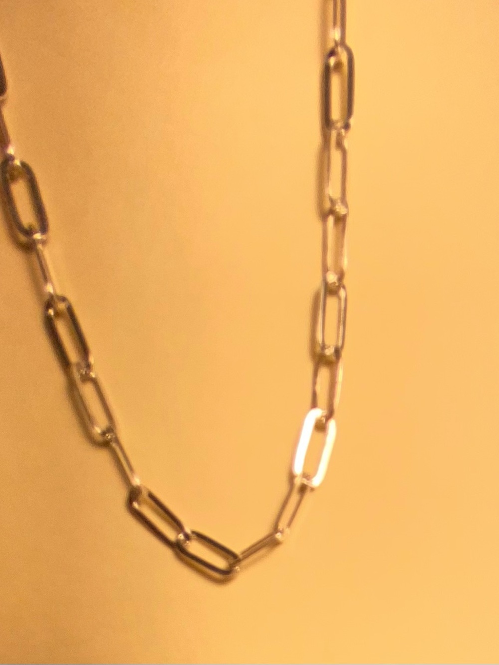 Chic and artsy 925 Italian sterling silver paper clip bracelet for women BoHo
